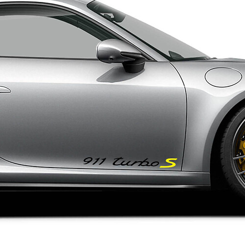 Kit de vinilos adhesivos para puerta lateral 911 Turbo S para Porsche 911_1