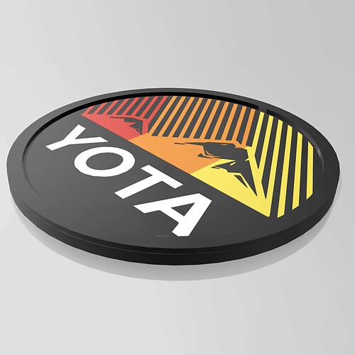 Emblema de la insignia del guardabarros de las montañas Yota Toyota Heritage Stripes

