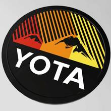 Emblema de la insignia del guardabarros de las montañas Yota Toyota Heritage Stripes
 2