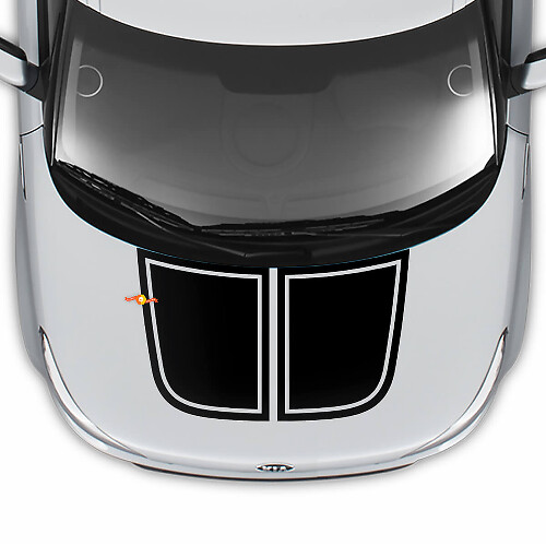 Calcomanías de vinilo para capó, pegatinas para Kia Soul
