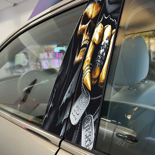 You next Calavera estilo Pilar puertas coche calcomanía vinilo pegatina envoltura
