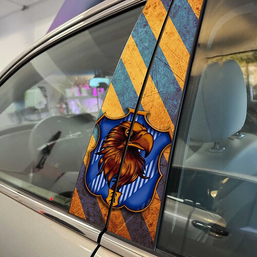 Etiqueta engomada del vinilo de la etiqueta del coche de las puertas del pilar del estilo de Ravenclaw
