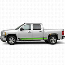 Franjas de vinilo Vintage Band para puertas y paneles inferiores para Chevrolet Silverado 1500 GMT900 2007-2013_3