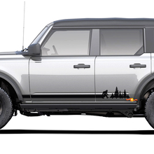 Par de pegatinas laterales de panel basculante Bigfoot Yeti para Ford Bronco
 2