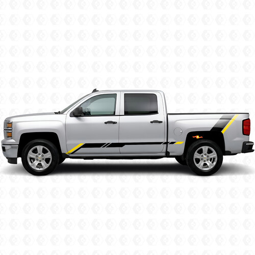 Tiras de Vinilo Elevated Accent para Puertas y Laterales para Chevrolet Silverado 1500 K2XX 2014-2019