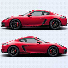 Kit de calcomanías de vinilo con franjas laterales Cayman GTS 4.0 para Porsche_2