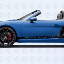 Kit de calcomanías de vinilo con franjas laterales Cayman GTS 4.0 para Porsche_3