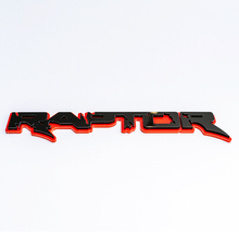 Emblema de insignias de portón trasero de guardabarros con insignia 3D de Raptor para camiones Raptor
 3