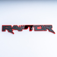 Emblema de insignias de portón trasero de guardabarros con insignia 3D de Raptor para camiones Raptor
 6