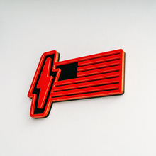 Insignia 3D de la bandera de EE. UU. Ford 150 Lightning - Emblema de insignias de guardabarros personalizadas rojo y negro
 2