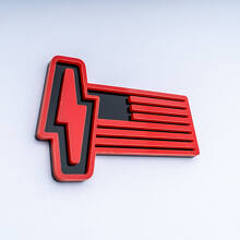 Insignia 3D de Bandera de EE. UU. - Insignias Personalizadas para Guardabarros Emblema 4 para Musclecar 150 Lightning 3