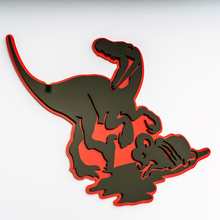 Emblema de insignias de portón trasero de guardabarros con insignia 3D de lobo
 2