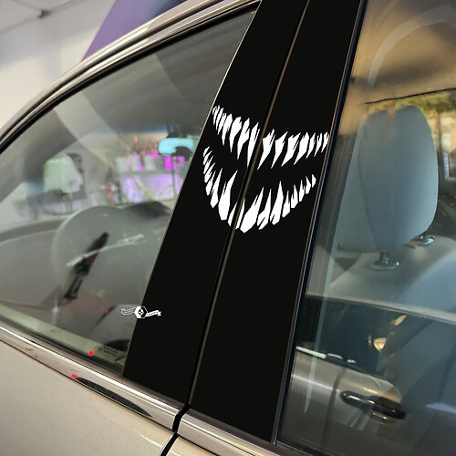 Venom Smile Pilar Puertas Coche Calcomanía Vinilo Adhesivo Wrap

