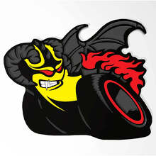 Emblema de la insignia del portón trasero del guardabarros Demon Pack para Dodge Charger Challenger
 3