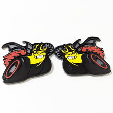 Emblema de la insignia del portón trasero del guardabarros Demon Pack para Dodge Charger Challenger
 6