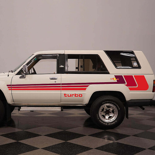 Kit de calcomanías de rayas clásicas laterales retro para Toyota Hilux Surf SSR 1988
