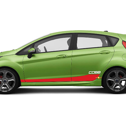 Adhesivo Vinilo de Rayas Laterales Gráficos COBB para Ford Fiesta