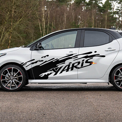 Kit de calcomanías de vinilo para salpicaderas y puertas laterales de Yaris para Toyota Yaris
