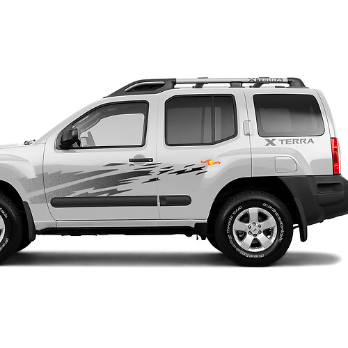 Calcomanías laterales de vinilo con gráficos degradados para Nissan Xterra Splash
