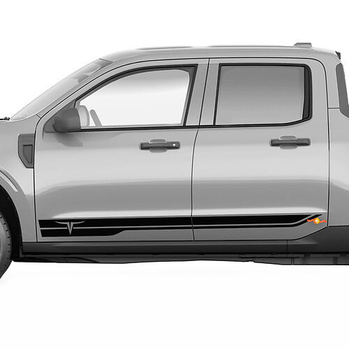 Par Ford Maverick Rocker Panel Logo Maverick Pegatinas Calcomanías Gráficos
