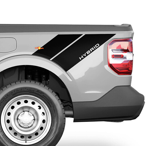 Pegatinas de vinilo de doble raya trasera para Musclecar Maverick