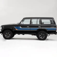 Kit de vinilos laterales de franjas vintage para Toyota Land Cruiser serie 60_2