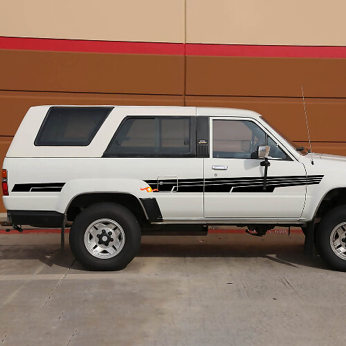Calcomanías de vinilo de rayas laterales para la camioneta clásica Toyota 4Runner SR5
