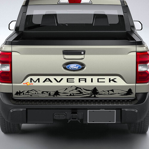 Ford Maverick Mountain Tailgate Stripe Graphics Calcomanías Pegatinas
