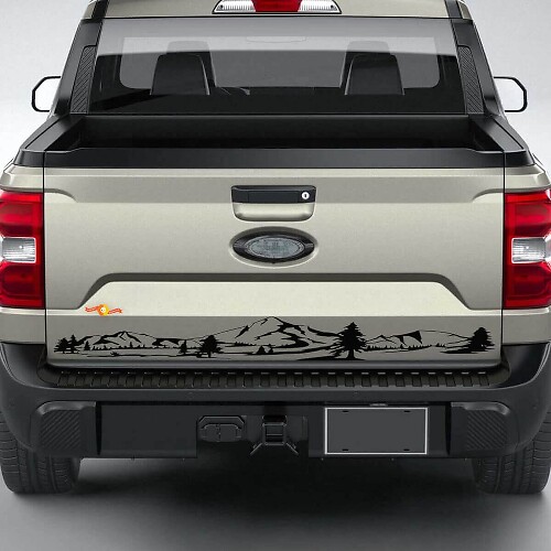 Musclecar Maverick Mountain Tailgate Stripe Graphics Calcomanías Pegatinas
