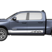 Panel basculante lateral rayas montañas para Dodge RAM 1500 REV calcomanías de vinilo pegatinas gráficos
 3
