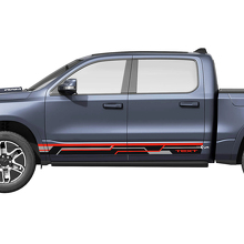 Rayas de puertas laterales para Dodge RAM 1500 REV Vinilos Calcomanías Pegatinas Gráficos 2
_2