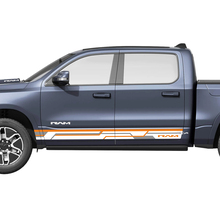 Rayas para puertas laterales para Dodge RAM 1500 REV, calcomanías de vinilo, gráficos 2
 2