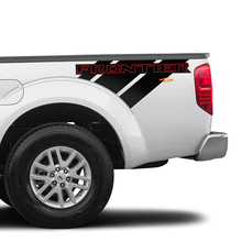 2X Nissan Frontier Pro-4X Cama Camión Coche Vinilo Ambos Lados Pegatinas Calcomanías Gráficos 2 Colores
 2