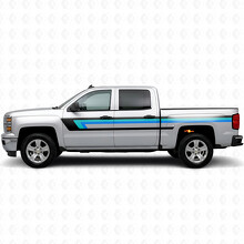 Tiras de vinilo retro para la línea superior de la puerta y cabecera para Chevrolet Silverado 1500 K2XX 2014-2019_2