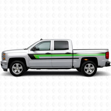 Tiras de vinilo retro para la línea superior de la puerta y cabecera para Chevrolet Silverado 1500 K2XX 2014-2019_3