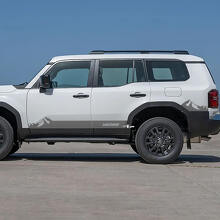 Toyota Land Cruiser Panel basculante lateral Montañas Rayas Calcomanías Vinilo Calcomanías gráficas
 2