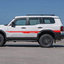 Calcomanías de vinilo de franjas laterales de marca para Toyota Land Cruiser 2024_2