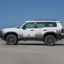 Toyota Land Cruiser Escena de la naturaleza Ciervos Alces Puertas Acento Rayas Calcomanías Vinilo Pegatinas Gráfico
 2