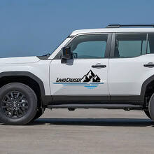 Toyota Land Cruiser Escena de la Naturaleza Montañas Puertas Calcomanías Vinilo Pegatinas Gráficas 2
 2
