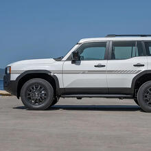 Rayas de acento de puertas laterales de Toyota Land Cruiser Calcomanías de vinilo Pegatinas gráficas 3
 3