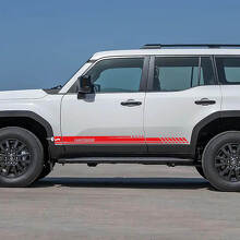 Calcomanías de Vinilo de Letras para Puertas Laterales con Bandas de Acento Gráficas para Toyota Land Cruiser 2