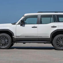 Calcomanías de Vinilo de Letras para Puertas Laterales con Bandas de Acento Gráficas para Toyota Land Cruiser 3