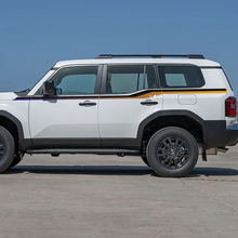 Toyota Land Cruiser Puertas laterales Accent Stripes Calcomanías Vinilo Pegatinas Gráfico 2 colores
 4