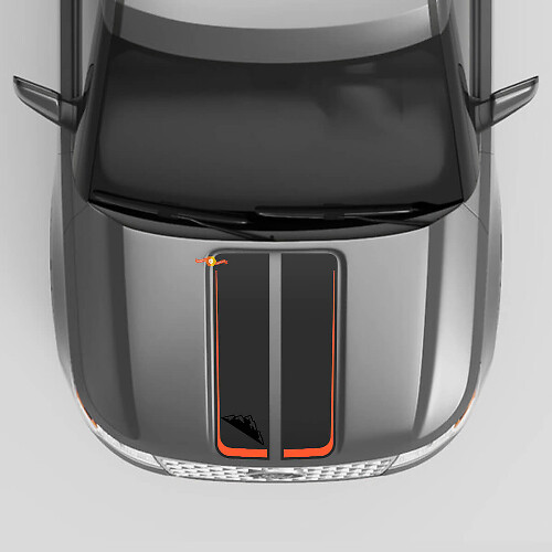 Gráficos de Montañas en el Capó para Musclecar Explorer ST Timberline XLT Platinum King Ranch ST
