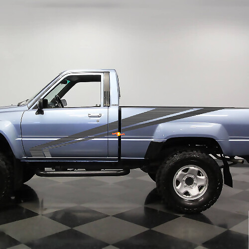 Pegatinas clásicas de vinilo con rayas laterales para camioneta Toyota Hilux SR5
