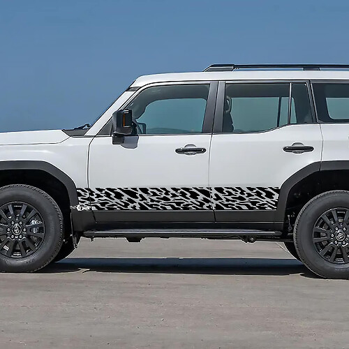 Toyota Land Cruiser Panel basculante Puertas laterales Calcomanías contra salpicaduras Pegatinas de vinilo Gráfico
 1