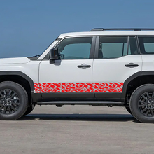 Toyota Land Cruiser Panel basculante Puertas laterales Calcomanías contra salpicaduras Pegatinas de vinilo Gráfico
 2
