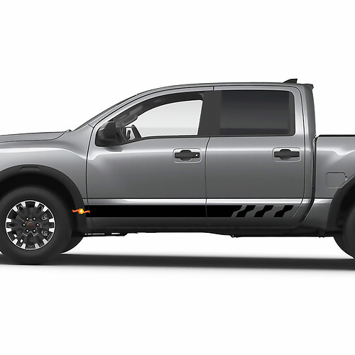 Nissan Titan Rocker Panel Rayas Vinilo Pegatinas Calcomanías Gráficos
