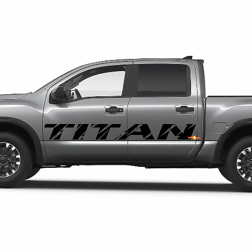 Paneles de vinilo adhesivos para puertas laterales de Nissan Titan
