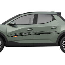 Pegatinas de vinilo para puertas laterales de Rally, calcomanía gráfica compatible con Hyundai Santa Cruz
 2